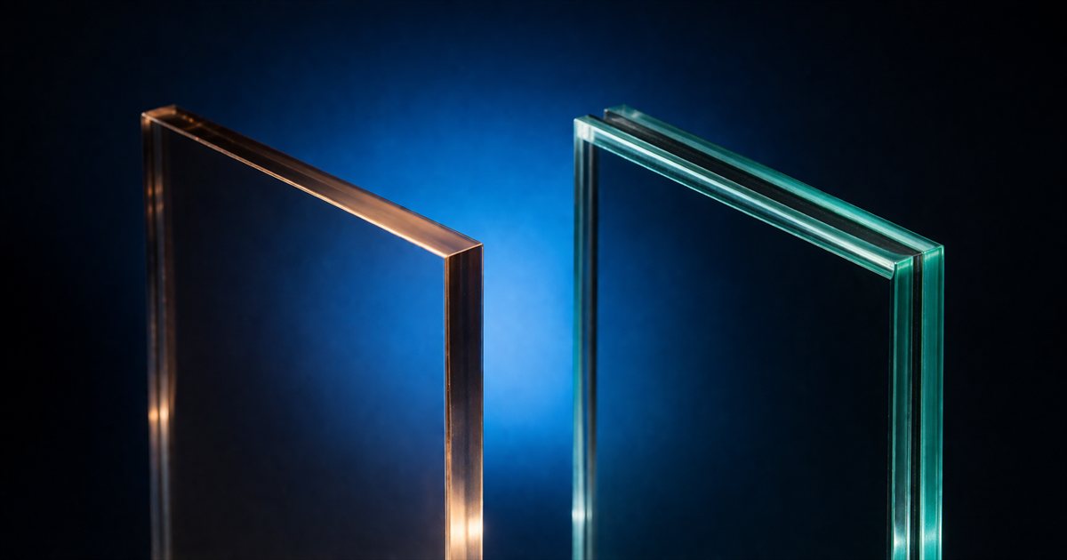Polycarbonat-Platte und Verbundsicherheitsglas im direkten Materialvergleich